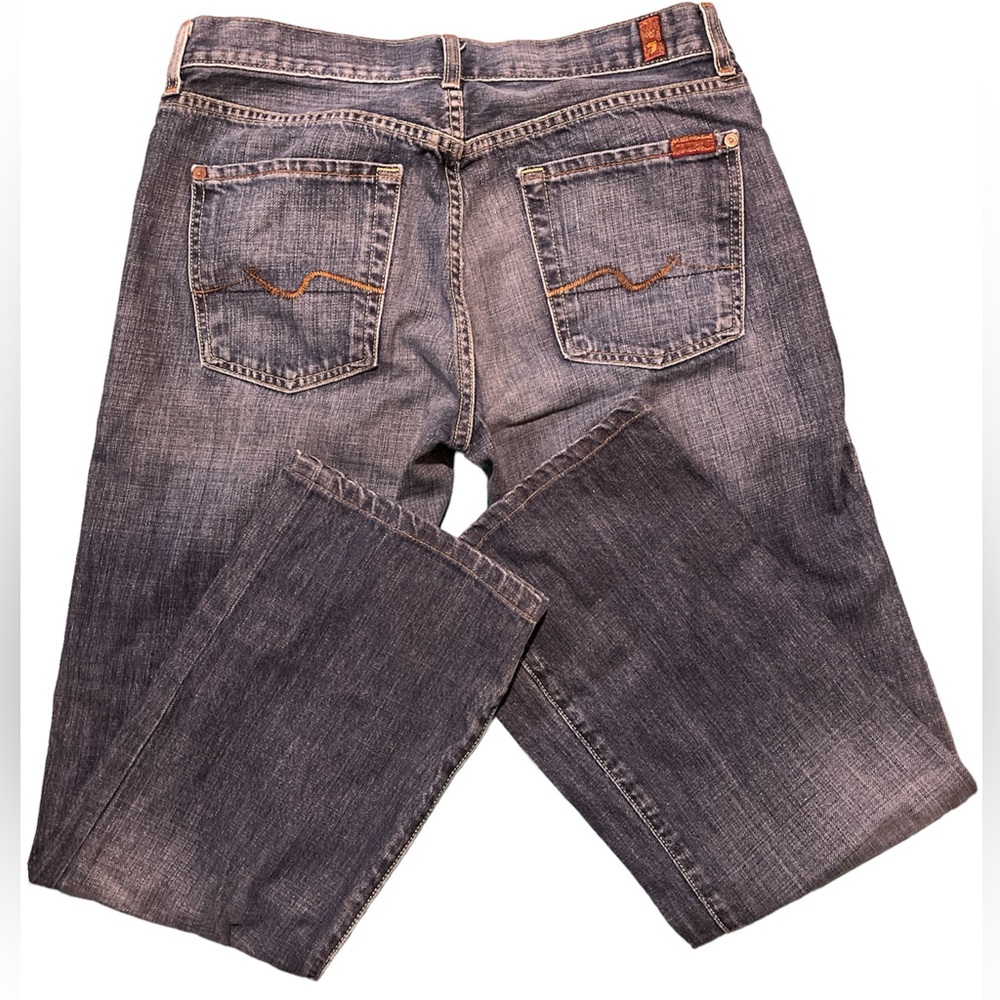7 for all mankind WORN ONCE men’s bootcut jean Size 31 Extra Long